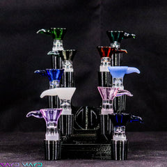 Tail Handle 14 mm Funnel Bowl Assorted Colors