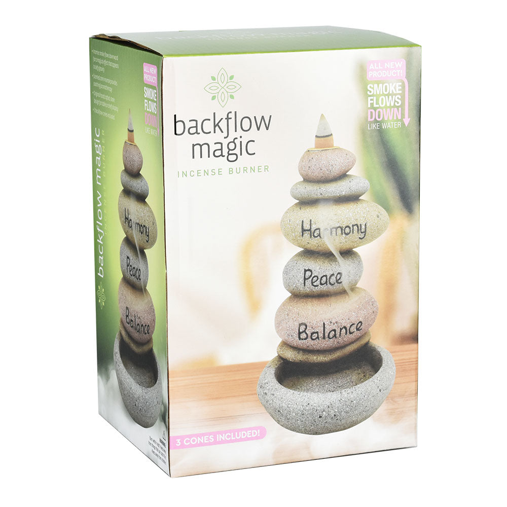 Balance Stones Backflow Incense Burner | 7"
