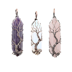 Tree Of Life Wire Wrapped Necklace | 19"