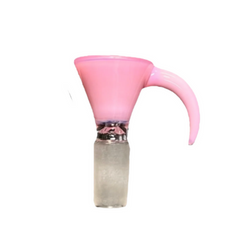 Single Horn 14 mm Funnel Bowl Solid Assorted Colors