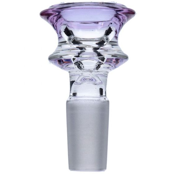 Pink glass bong water pipe herb bowl 14mm sold by Kayd Mayd