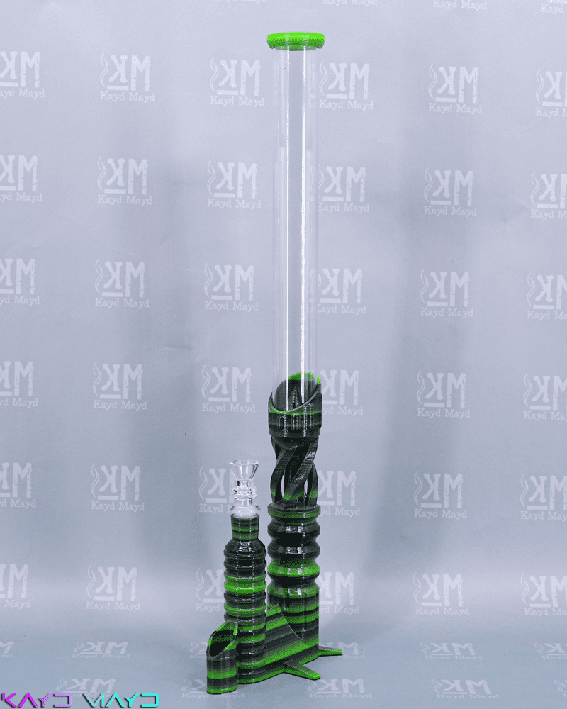 Dramatic Lime Green color of Aqua Saber - Amazing 3D Printed Water Pipe by Kayd Mayd