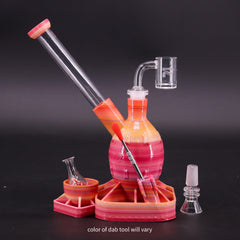 A-Bomb 2.0 shatterproof dab rig with quality quartz banger nail fruity flavors
