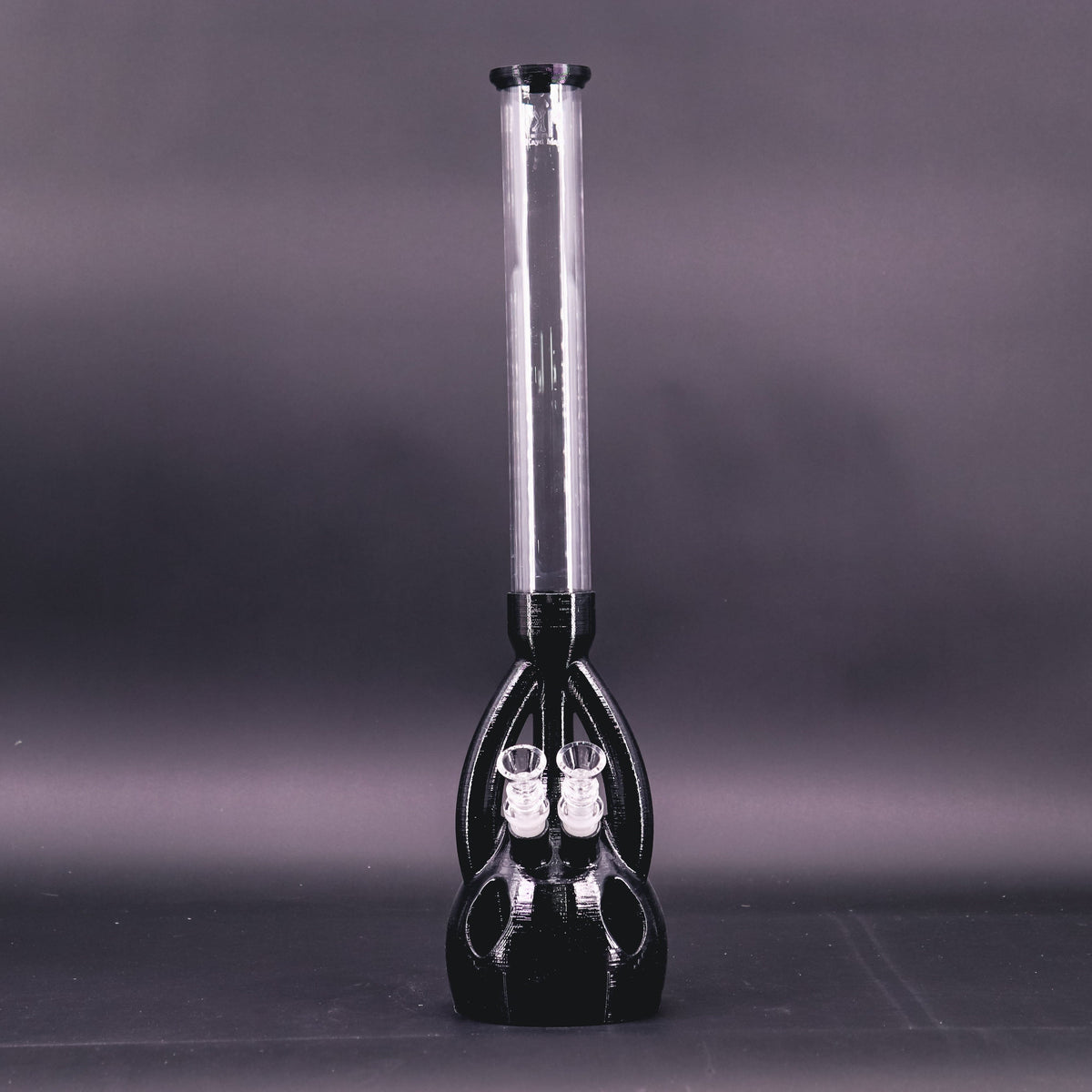 Black color of The Duo - Amazing 3D Printed Water Pipe by Kayd Mayd.
