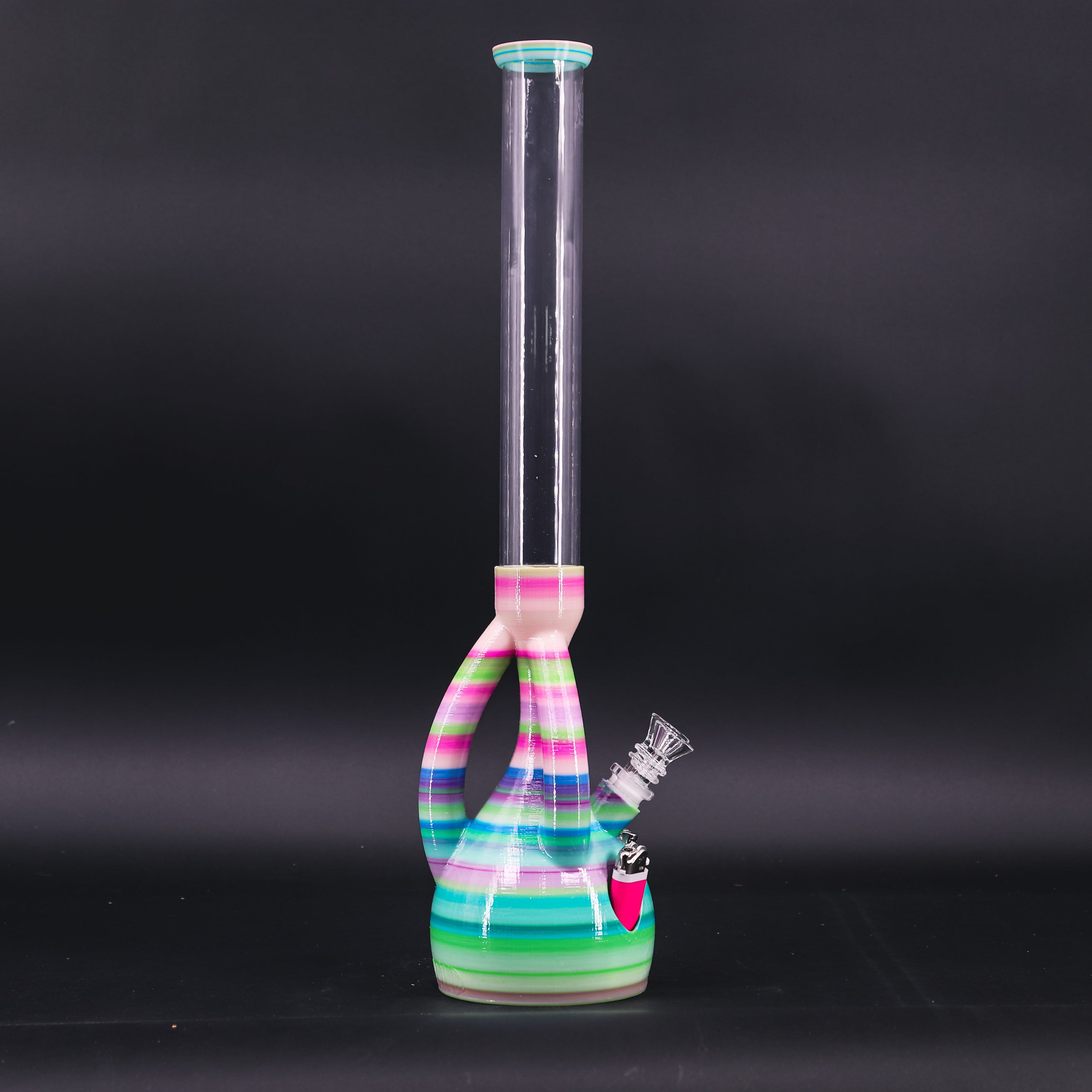 Summertime Bubble Gum color of The Duo - Amazing 3D Printed Water Pipe by Kayd Mayd.