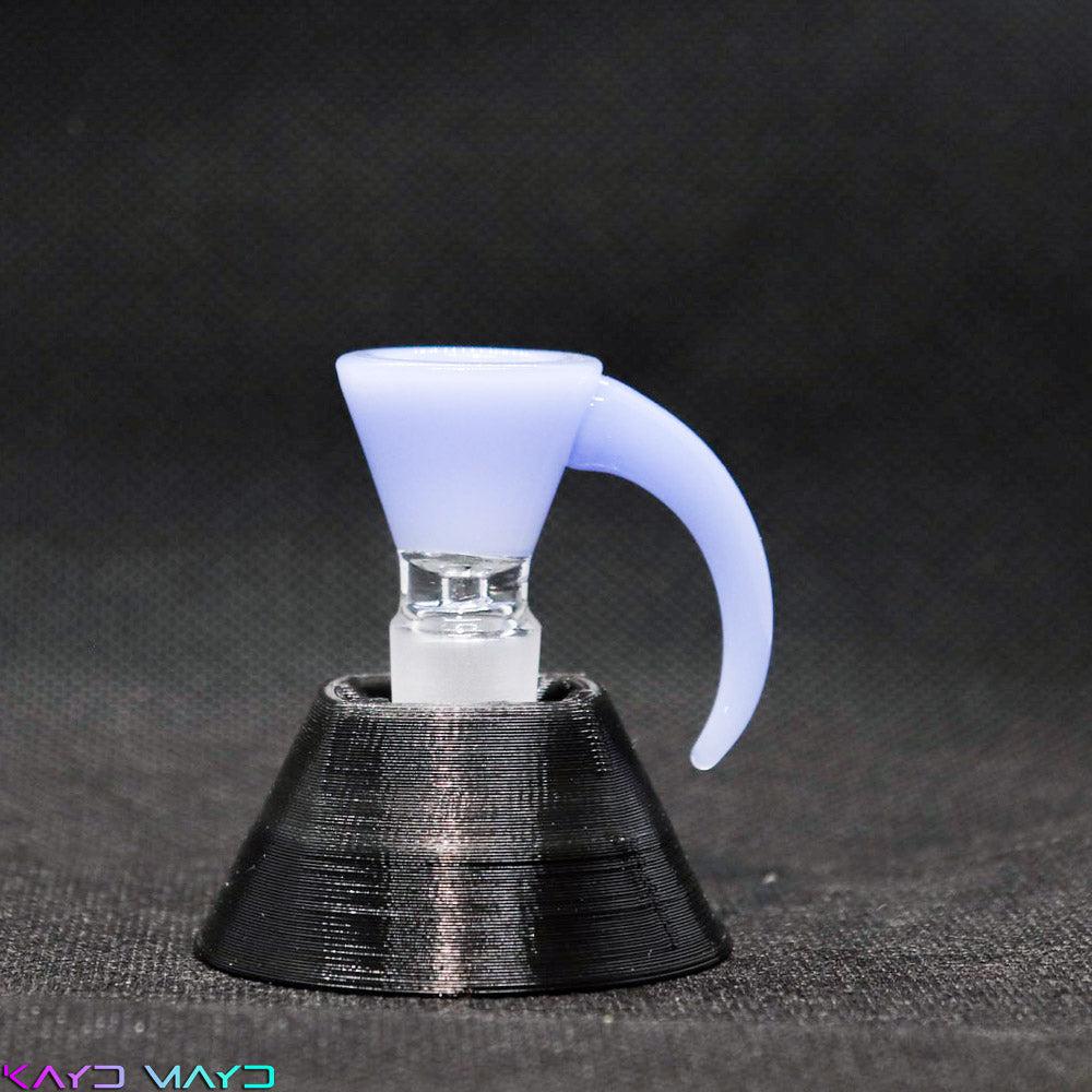 Single Horn 14 mm Funnel Bowl Solid Assorted Colors