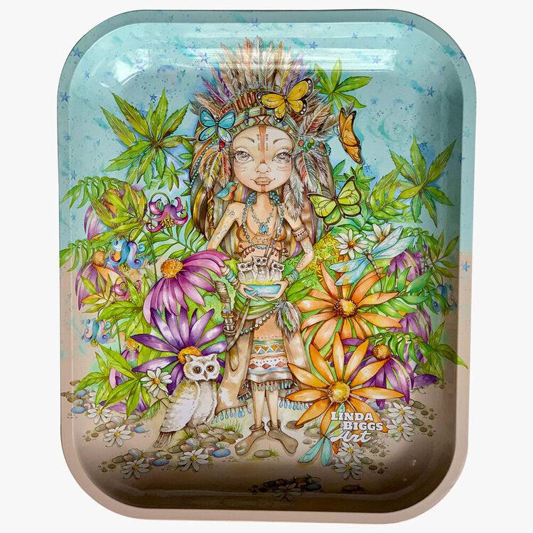 Custom Tin Rolling Tray - Indian Giver