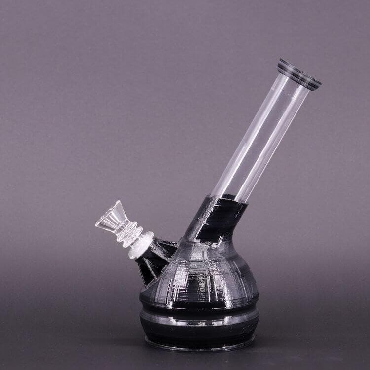 Little Star of Death 3D Printed Water Pipe Black