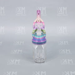 Side Image of Summertime Bubble Gum color of Wee Billy Bubbler No. 2 - Amazing 3D Printed Water Pipe by Kayd Mayd