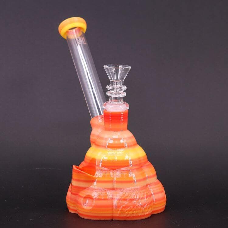 Carribbean Sunset color of Cotton Mouth - Amazing 3D Printed Water Pipe by Kayd Mayd