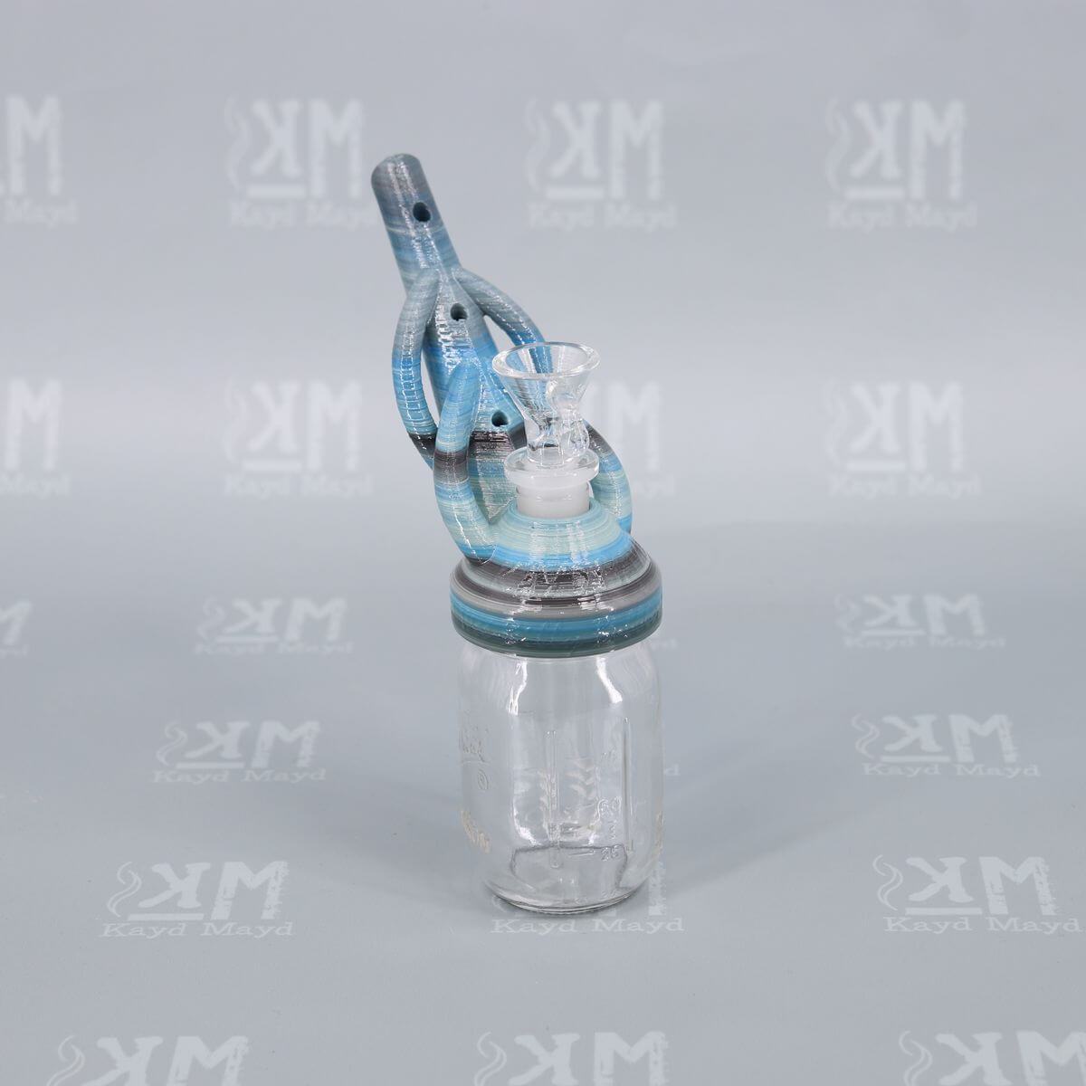 Blueberry Milkshake color of Wee Billy Bubbler No. 2 - Amazing 3D Printed Water Pipe by Kayd Mayd