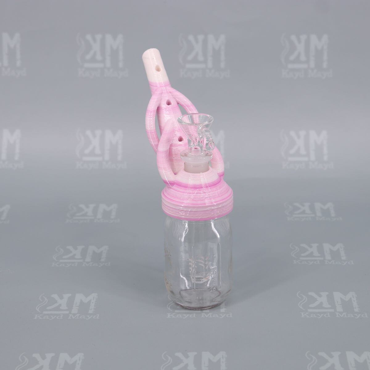 Creme de Pink color of Wee Billy Bubbler No. 2 - Amazing 3D Printed Water Pipe by Kayd Mayd
