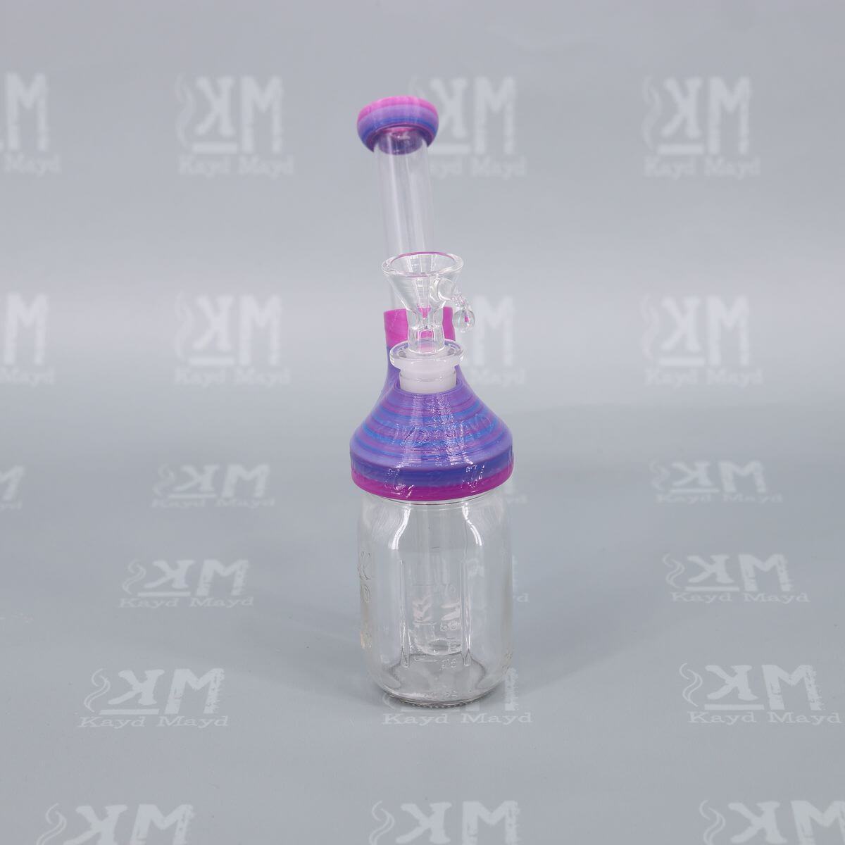 Back Electric Purple color of Wee Billy Bubbler No. 1 - Amazing 3D Printed Water Pipe by Kayd Mayd